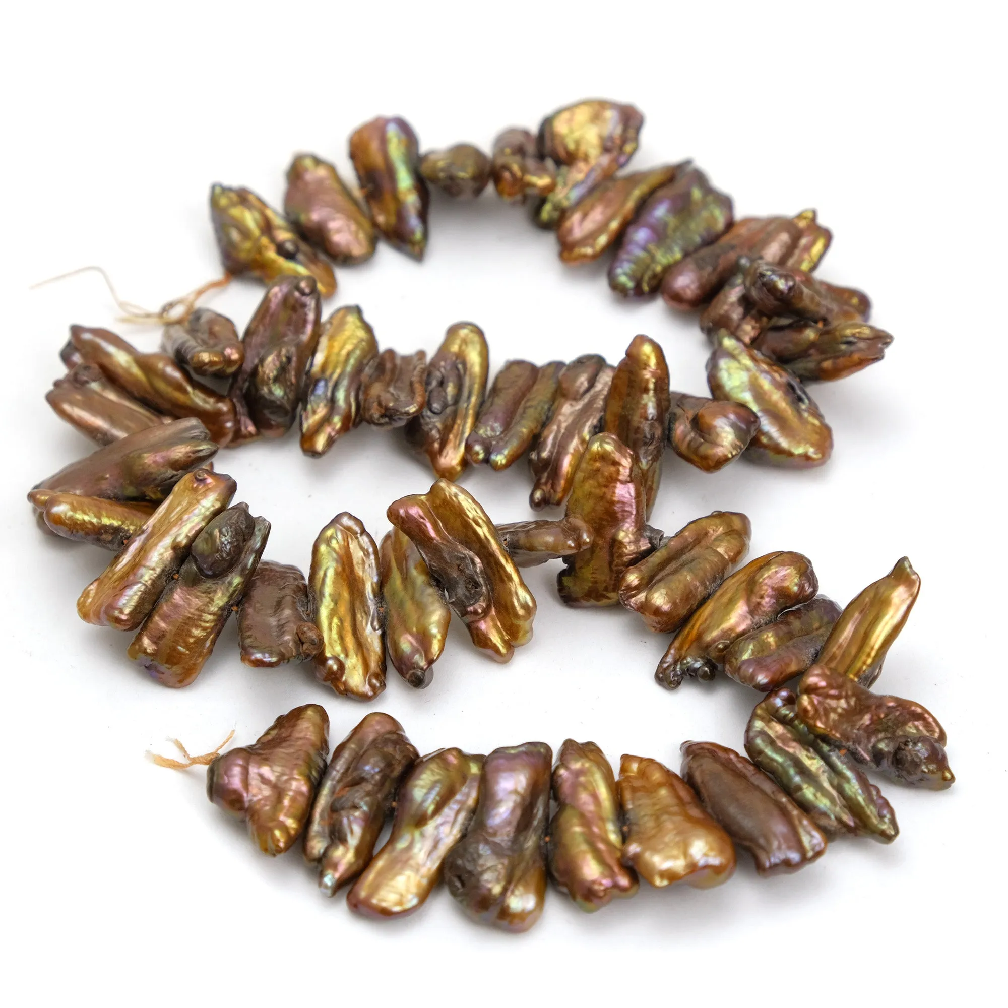 Autumn Glow Fresh Water Pearl 22mm Strand #19