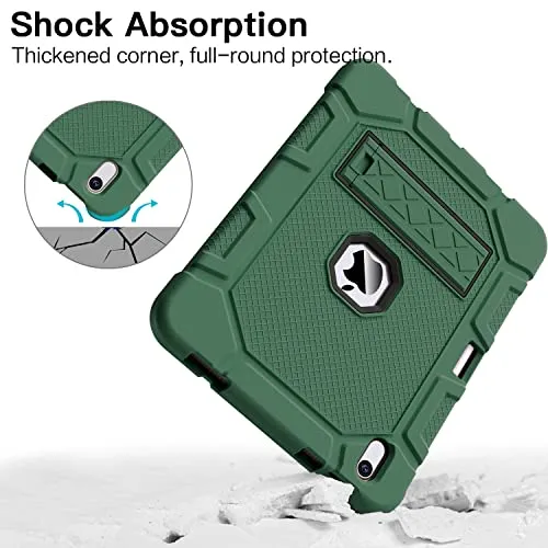 Azzsy Case for iPad 10th Generation 10.9 Inch 2022, [Built-in Pencil Holder] Heavy Duty Shockproof Rugged Protective Case for iPad 10.9 Inch 2022 Release, Sky Blue
