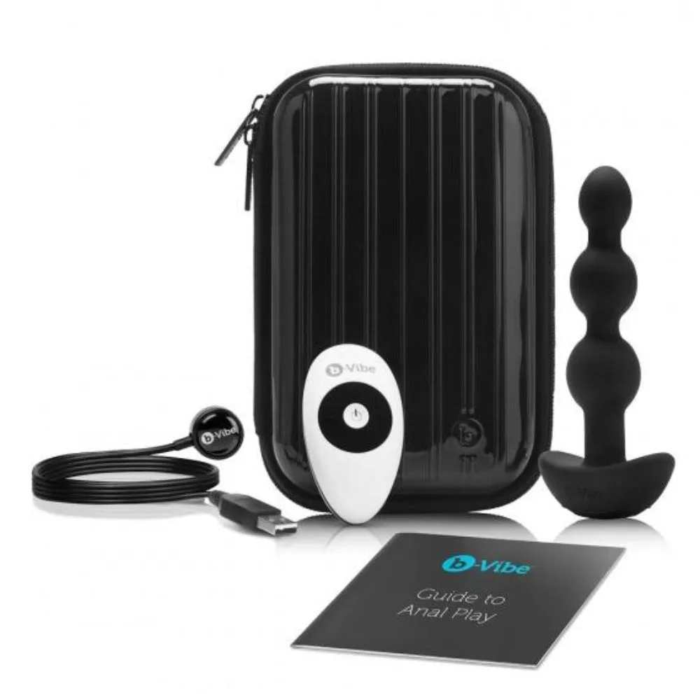 b-Vibe Triplet Anal Beads Black  *