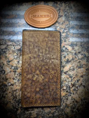 Badlands Bison Checkbook Wallet, Bison Roper wallet, Bison Long Wallet, Leather Wallet, Men's Wallet