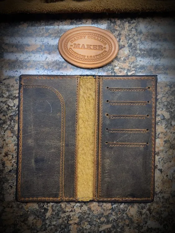Badlands Bison Checkbook Wallet, Bison Roper wallet, Bison Long Wallet, Leather Wallet, Men's Wallet