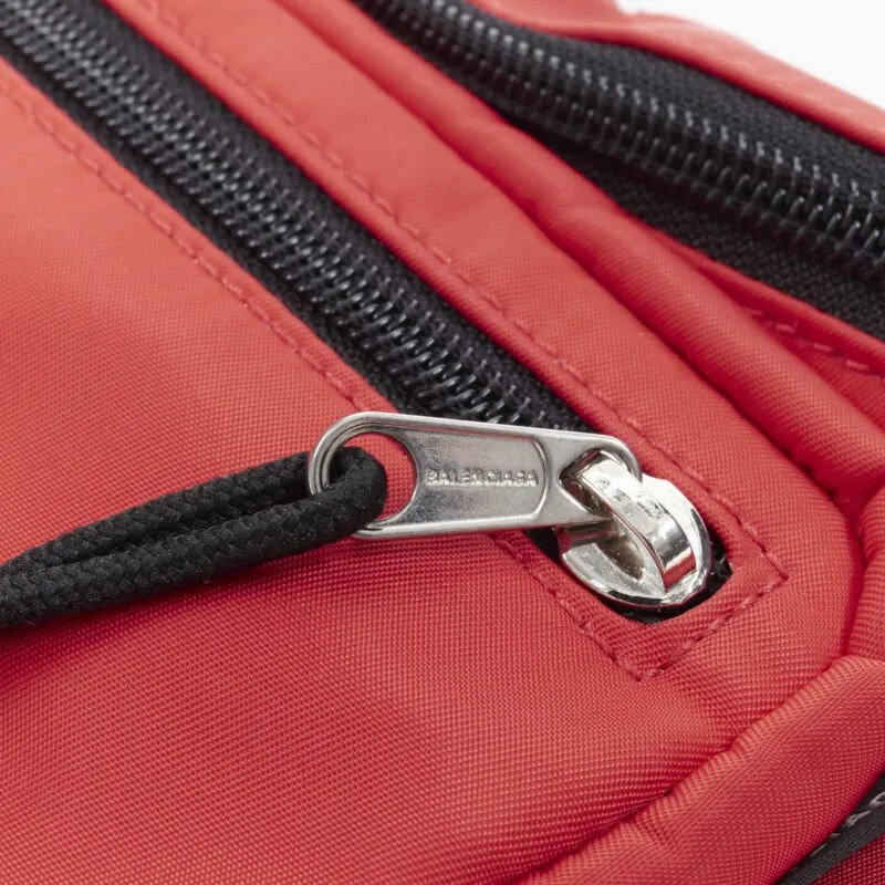 BALENCIAGA Explorer Double Pack Sharp WFP red white crossbody waist bag