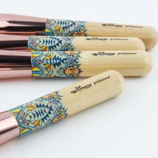Bamboo Makeup Brush Set Handmade