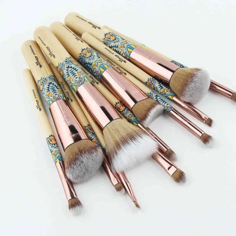 Bamboo Makeup Brush Set Handmade