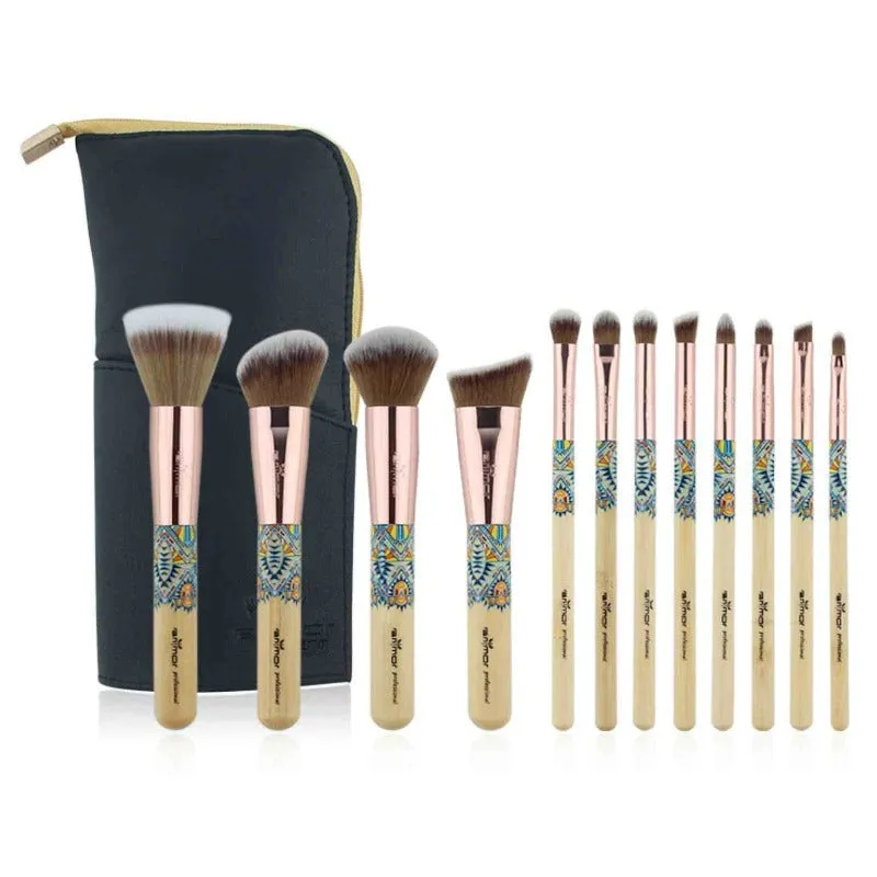 Bamboo Makeup Brush Set Handmade