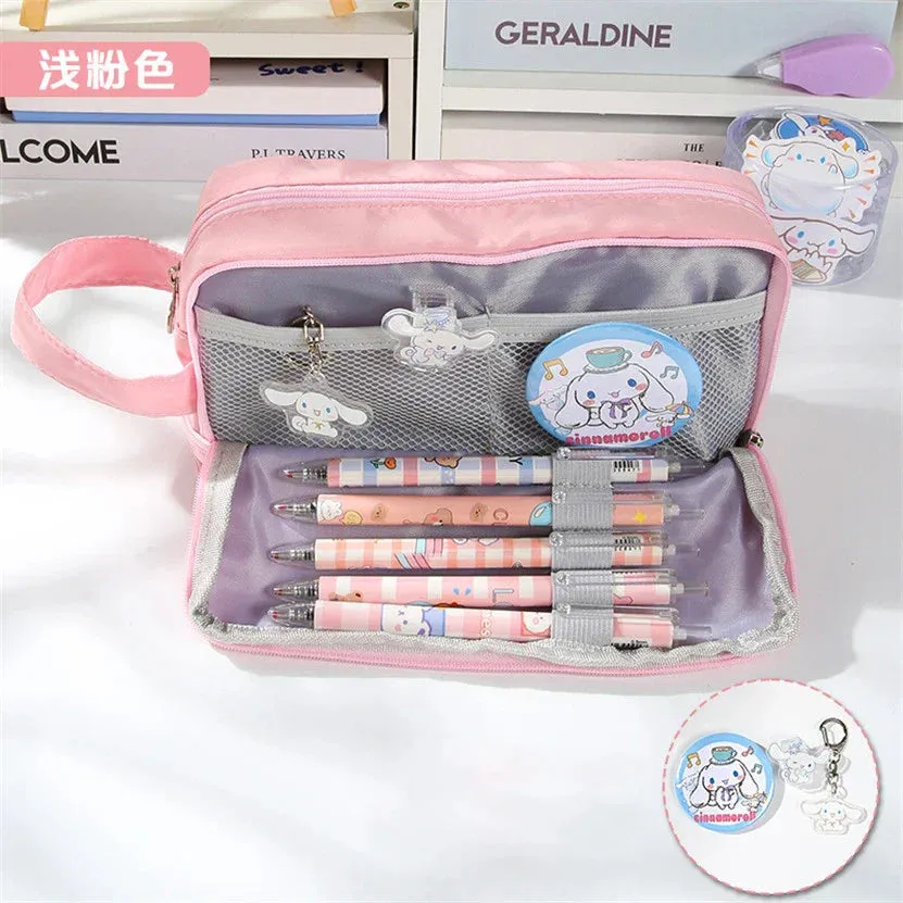 binfenxie Pencil Case Kawaii Material Escolar Big The Badge Pencilcase Cute Bags For Girls School Supplies Trousse Scolaire Pouch Etui