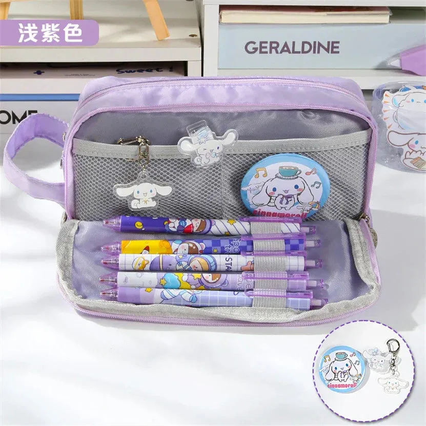 binfenxie Pencil Case Kawaii Material Escolar Big The Badge Pencilcase Cute Bags For Girls School Supplies Trousse Scolaire Pouch Etui