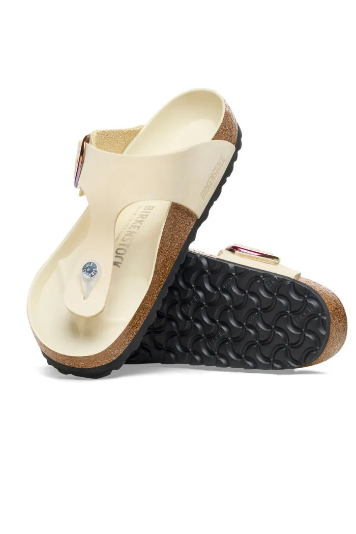 BIRKENSTOCK GIZEH BIG BUCKLE IN COGNAC LEATHER