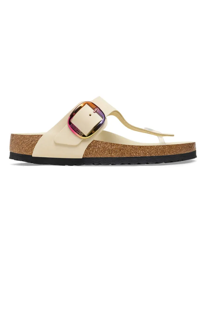 BIRKENSTOCK GIZEH BIG BUCKLE IN COGNAC LEATHER