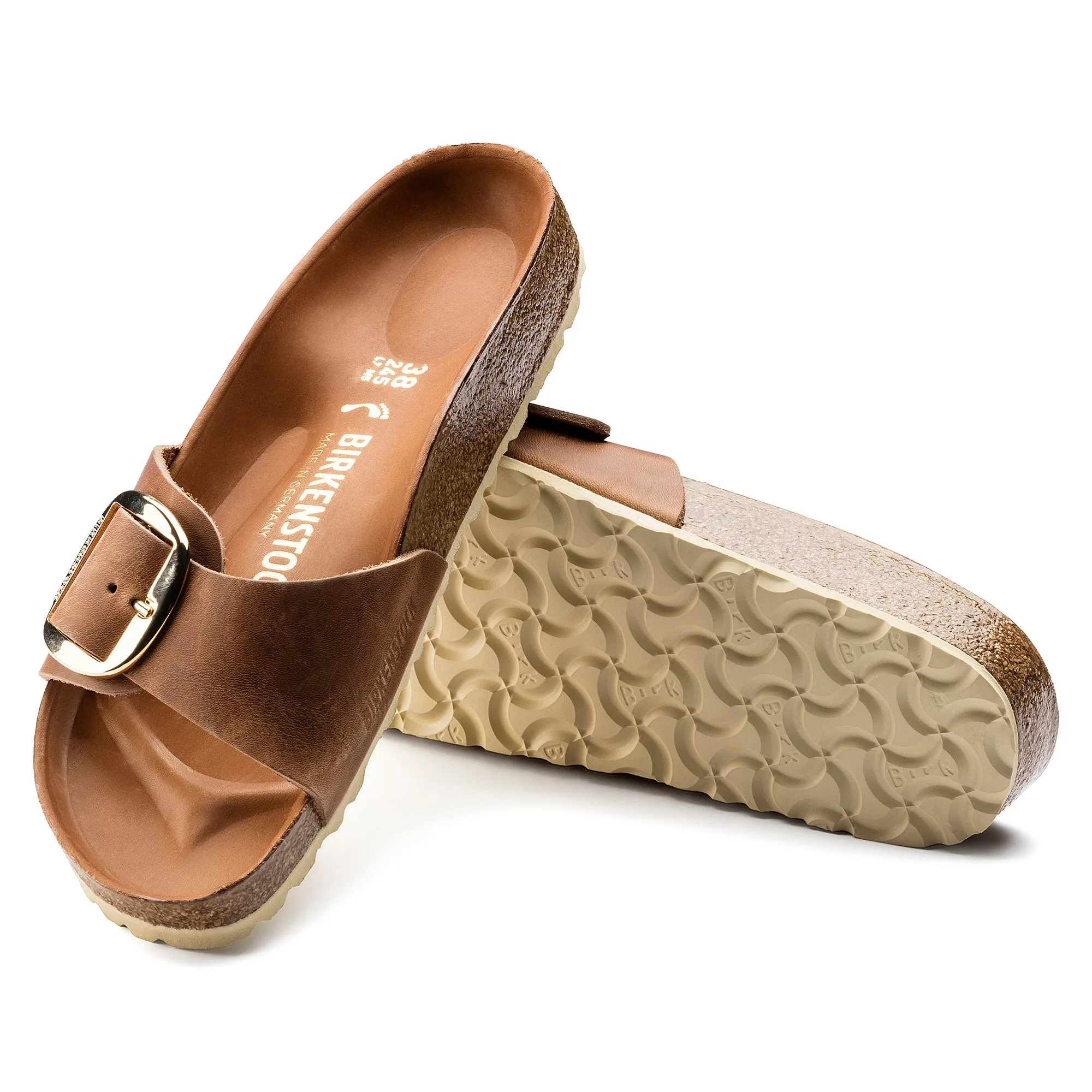 Birkenstock  Madrid Big Buckle Cognac 1006525
