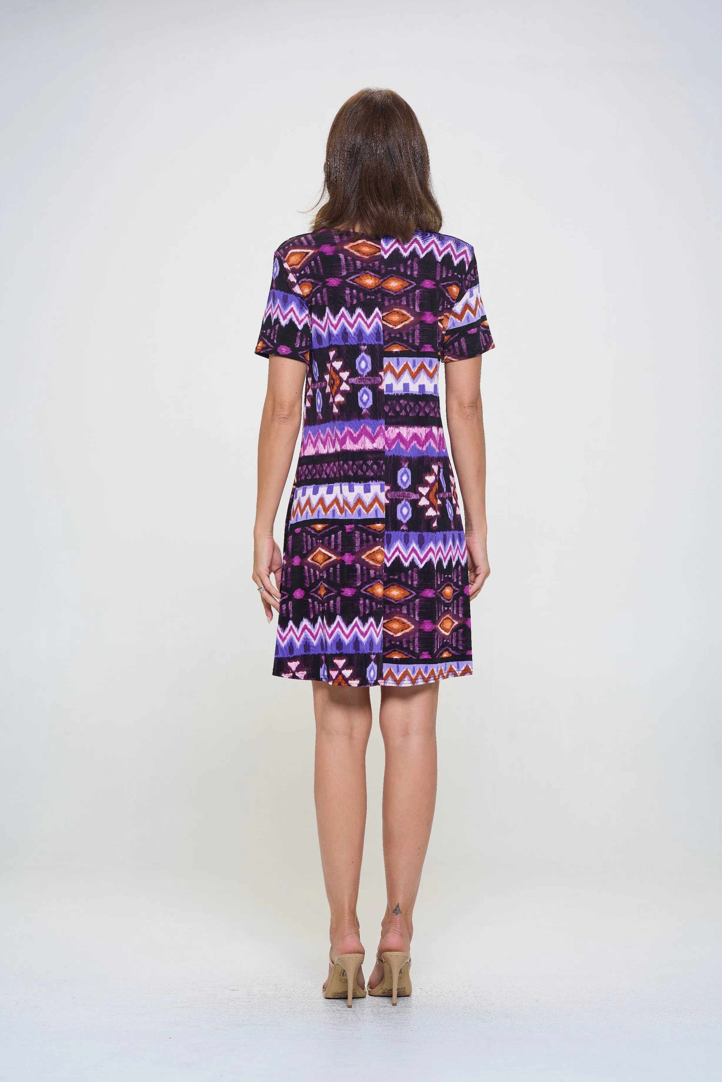 BNS Missy Dress Short Sleeve Print-7004BN-SRP1-W407