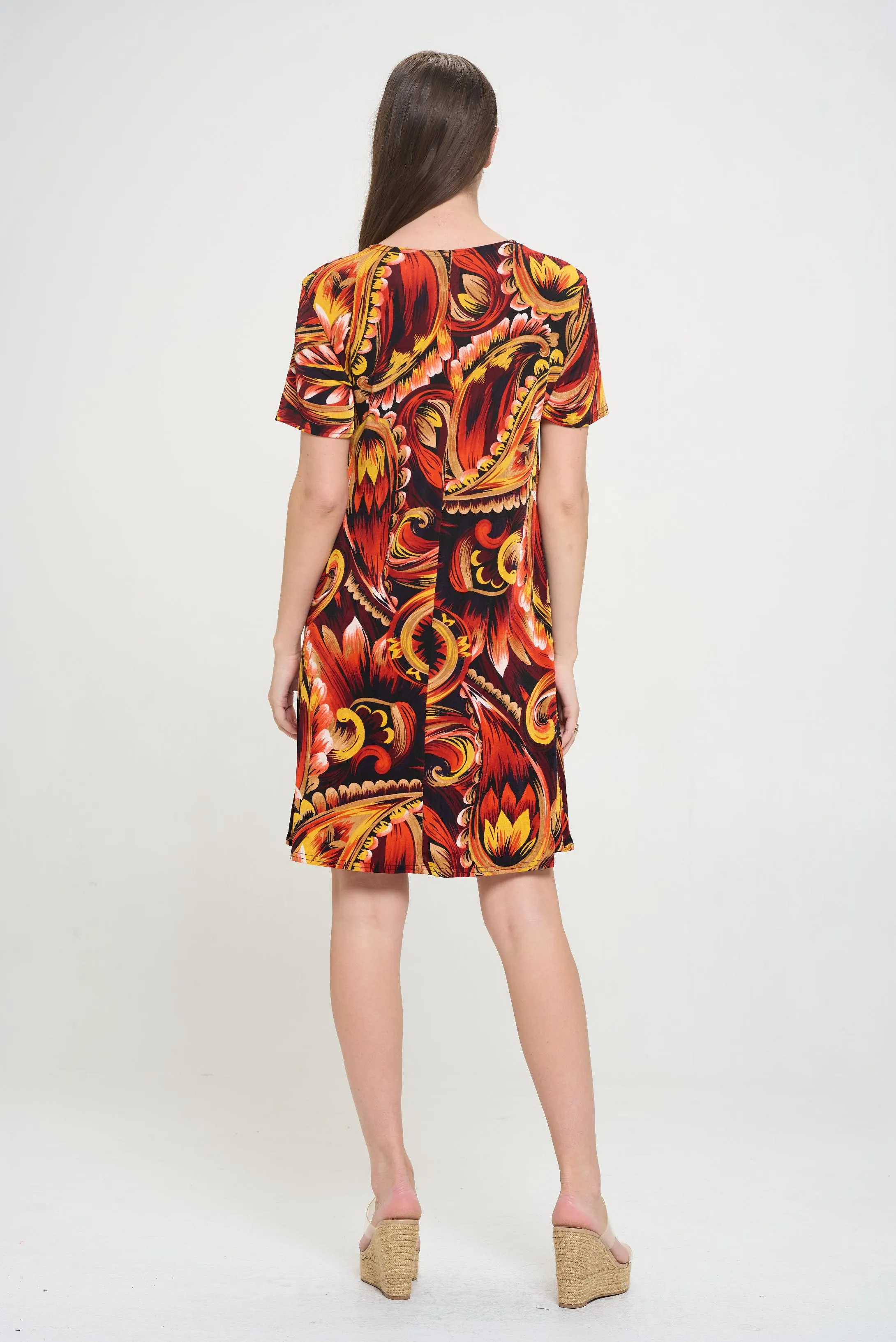 BNS Missy Dress Short Sleeve Print-7004BN-SRP1-W435