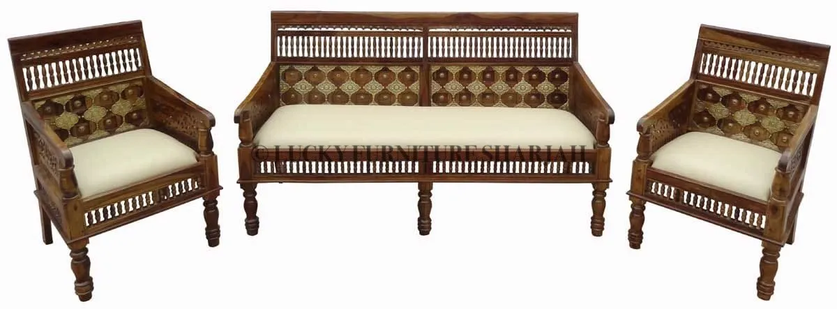 Brass Bench With Cushion