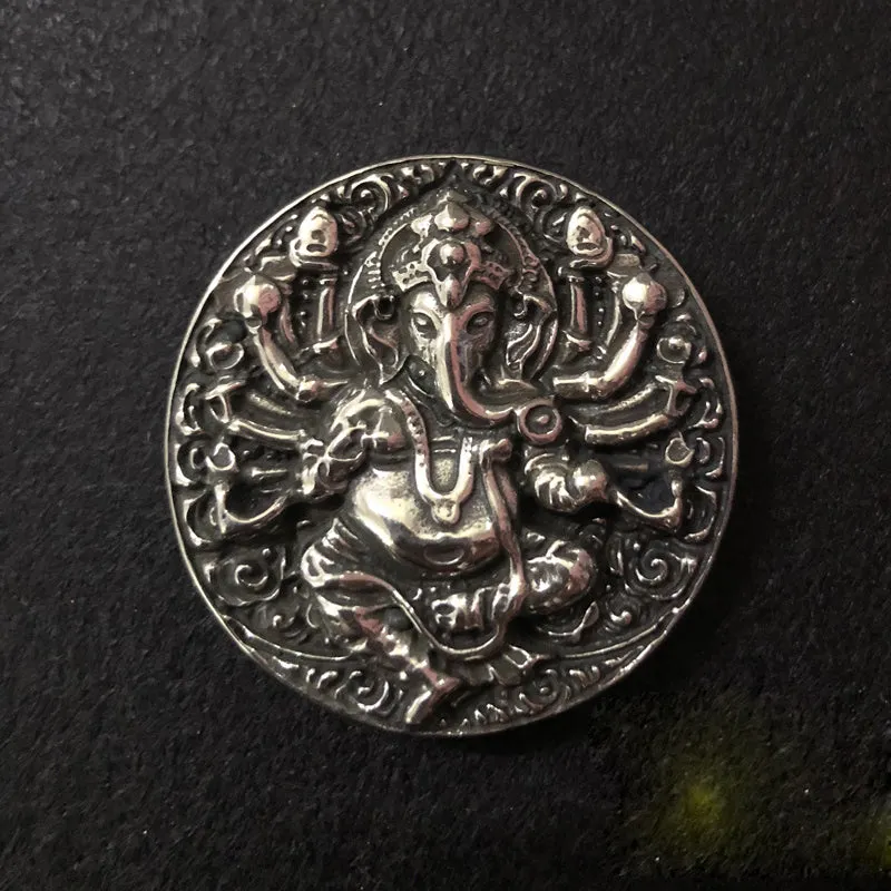 Brass Wallet Conchos Ganesh Conchos Button Ganesh Conchos Screw Back Decorate Concho Ganesh Biker Wallet Concho Wallet Conchos