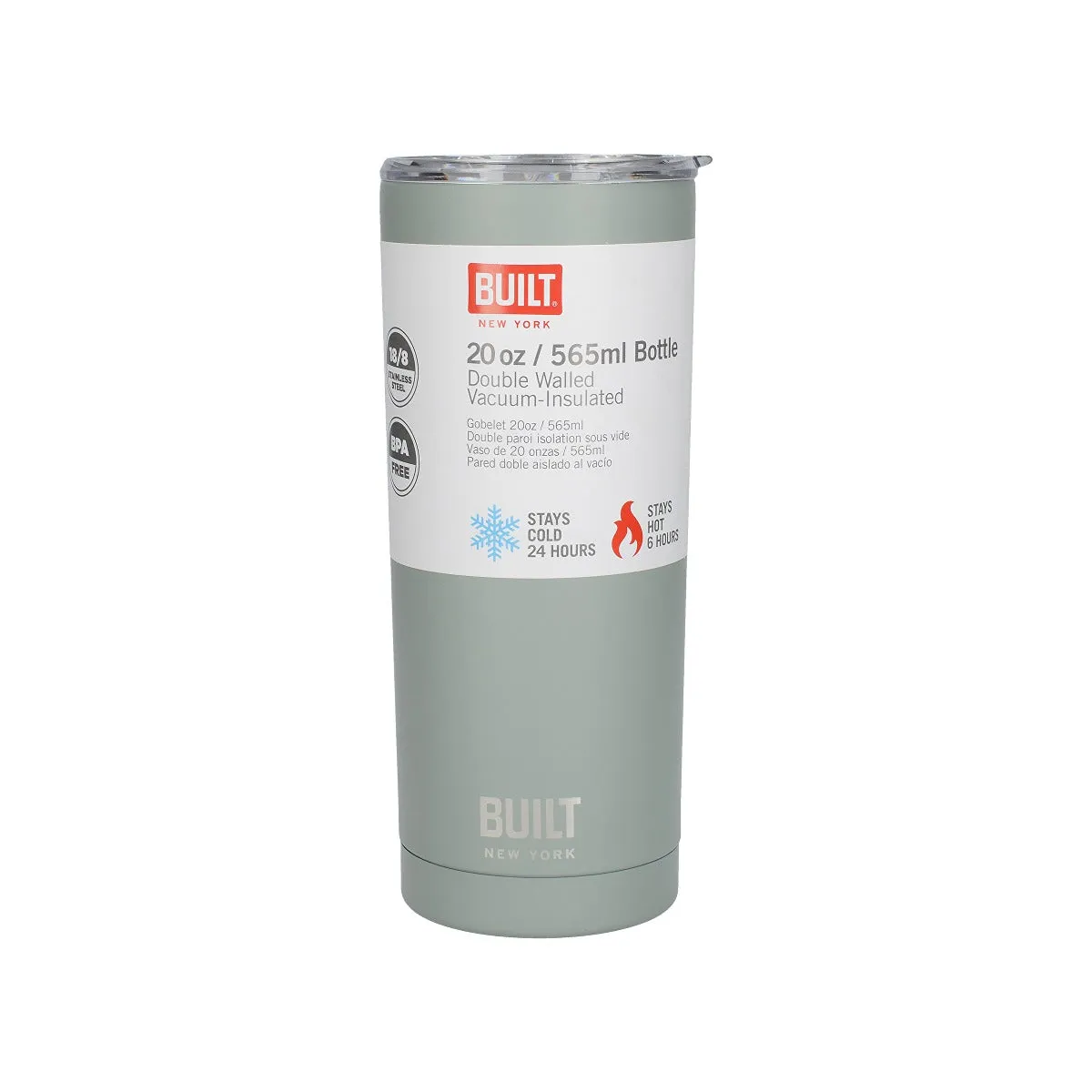 Built Double Walled Stainless Steel Water Tumbler 590ml