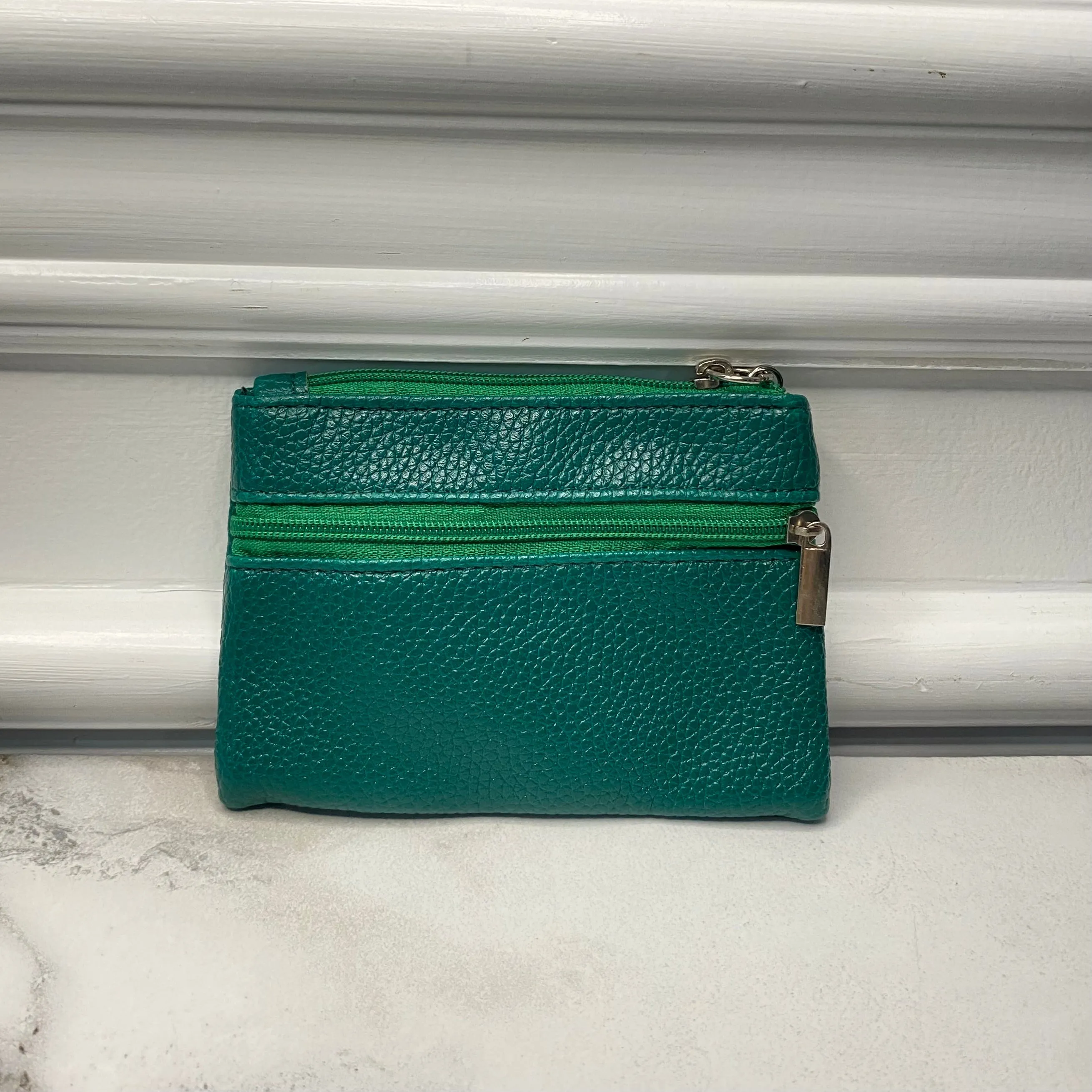 Card Holder Wallet   Keychain - Faux Leather