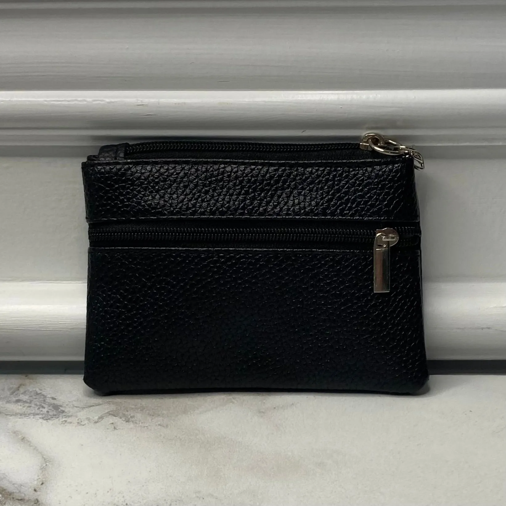 Card Holder Wallet   Keychain - Faux Leather