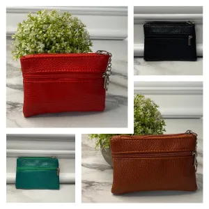 Card Holder Wallet   Keychain - Faux Leather