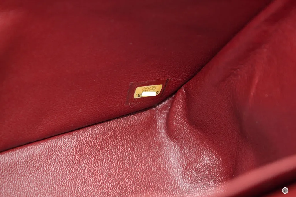 Chanel A58600 Classic CC Red Caviar Jumbo Shoulder Bags Shw