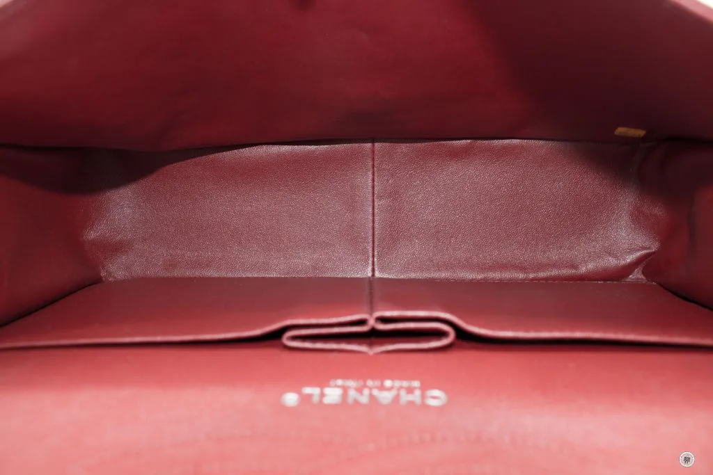 Chanel A58600 Classic CC Red Caviar Jumbo Shoulder Bags Shw