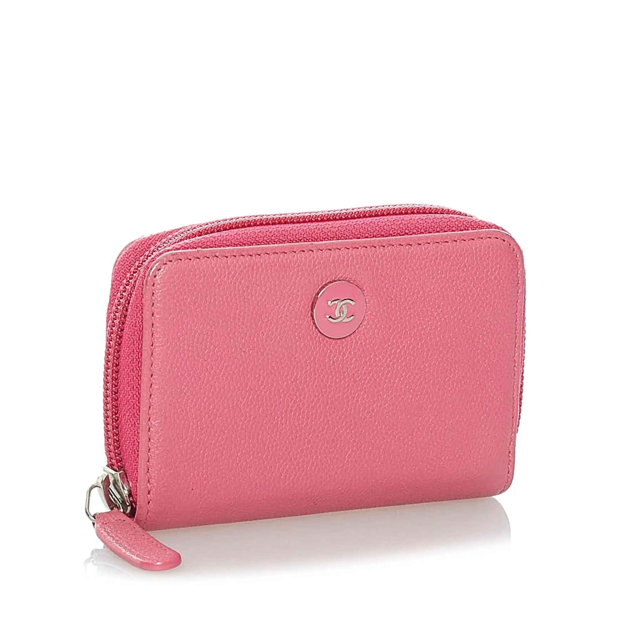 Chanel CC Clover Leather Coin Pouch (SHG-31041)