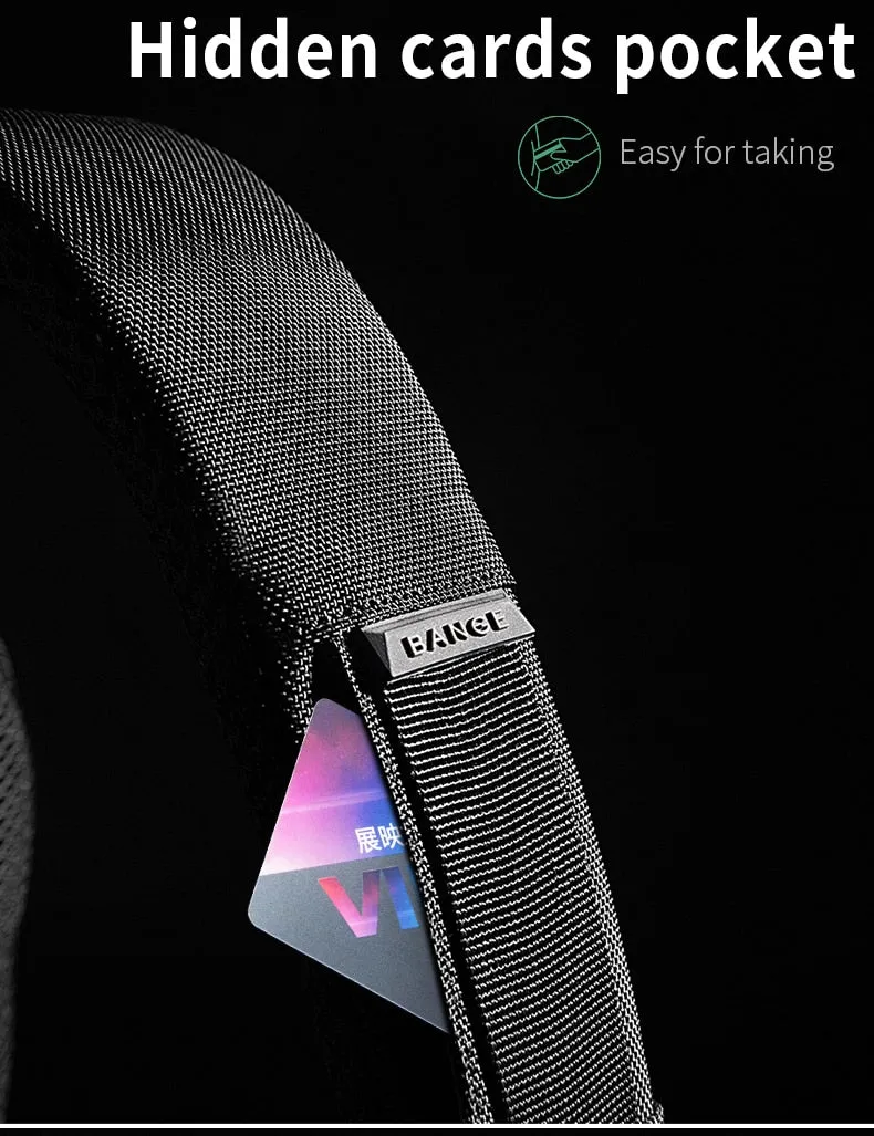 Chest Bag New Men Crossbody Bag Waterproof Shoulder Bags USB Charging