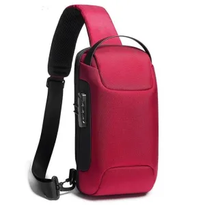 Chest Bag New Men Crossbody Bag Waterproof Shoulder Bags USB Charging