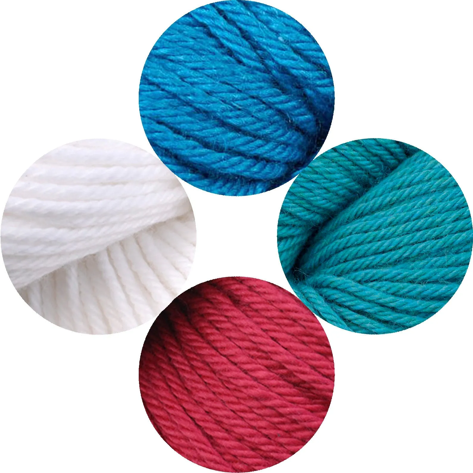 Chevron Stripes Baby Blanket Kit (Bluebells 8490, Aloha 8474, Peony 8450, Yarrow 8400)