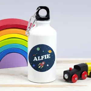 Children's personalised space water bottle