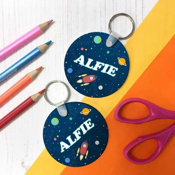Children's personalised space water bottle