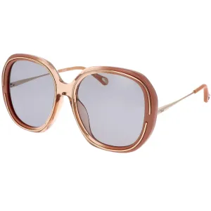 Chloe Women's Sunglasses - Asian Fit Shiny Nude Pink Frame | CH0078SA-30011531002