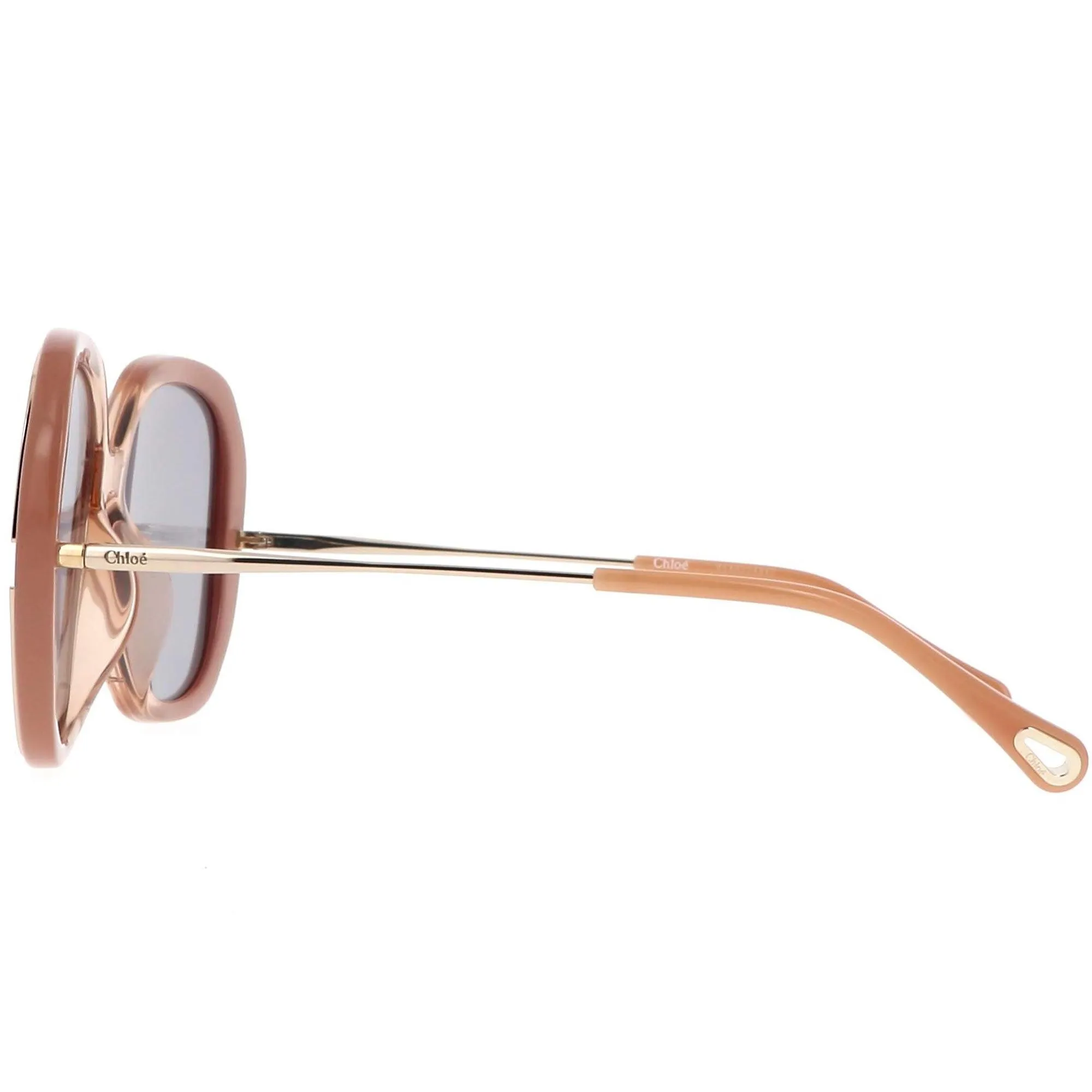 Chloe Women's Sunglasses - Asian Fit Shiny Nude Pink Frame | CH0078SA-30011531002
