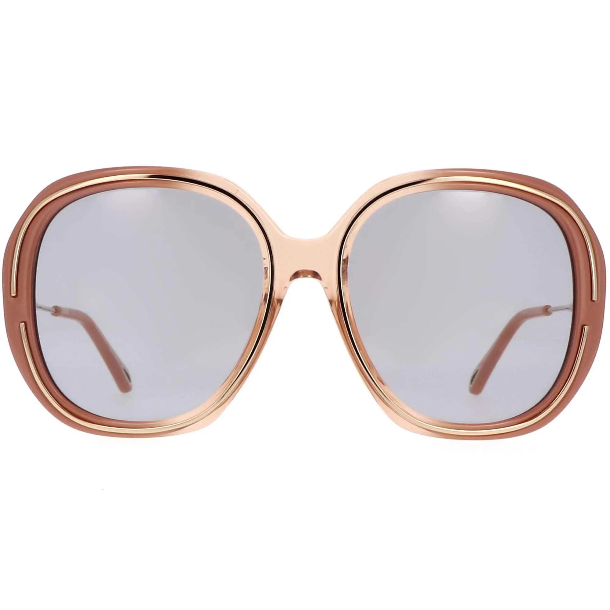 Chloe Women's Sunglasses - Asian Fit Shiny Nude Pink Frame | CH0078SA-30011531002