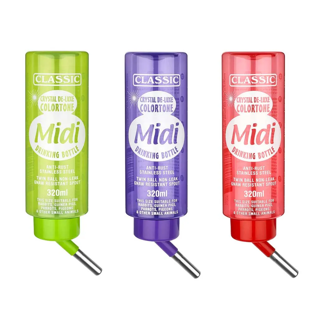 Classic Colourtone Coloured Midi Water Bottle