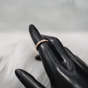 Classic Ring 14K Yellow Gold With Diamonds / 2.5gr / Size 5.5