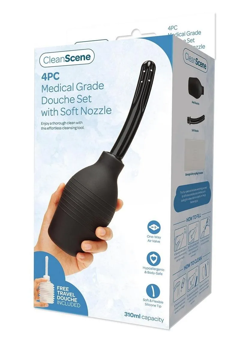 Cleanscene Medical Grade Douche Set with Soft Nozzle