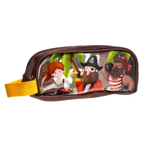 Clear Window Pencil Case - Jolly Roger Pirates PCASE71