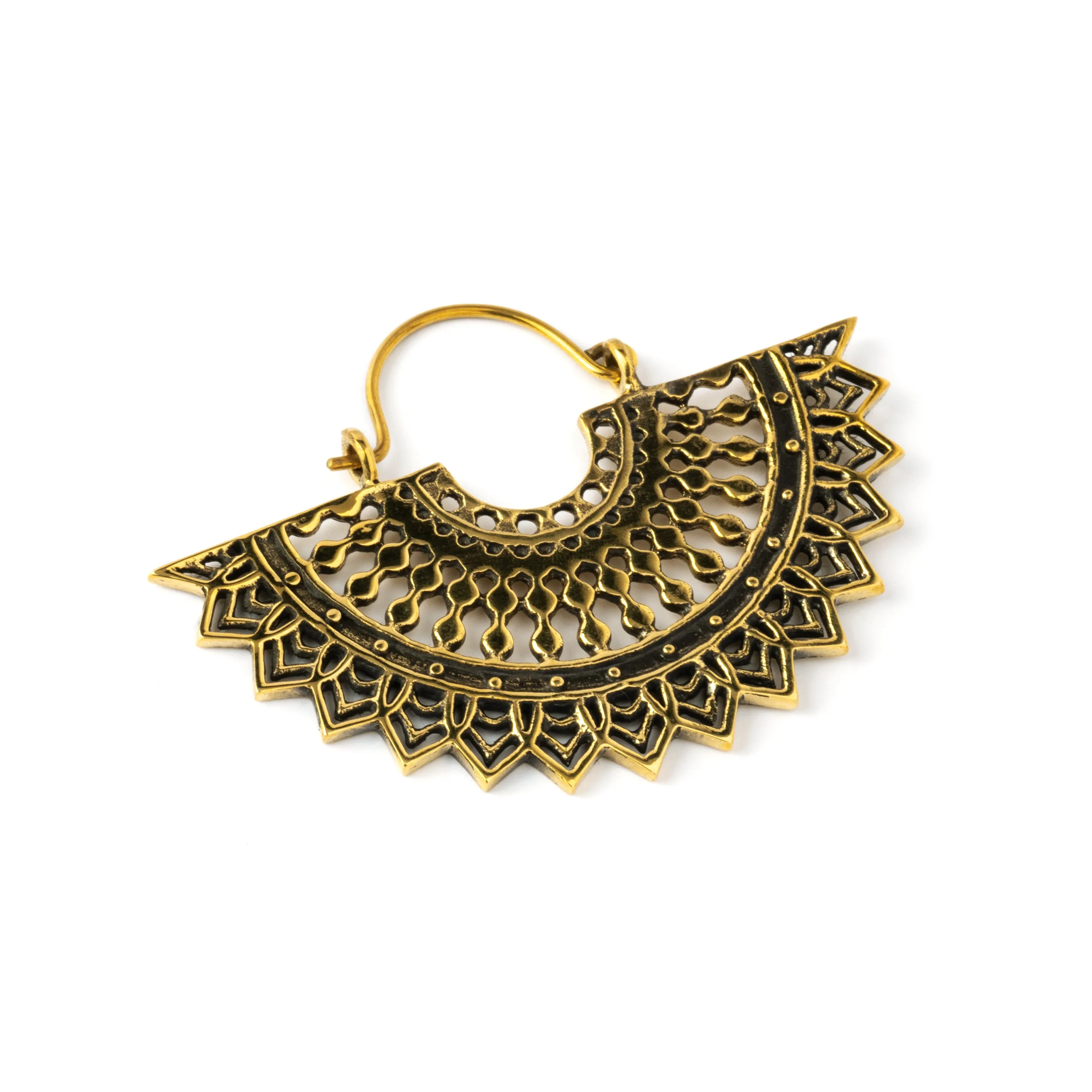 Cleopatra Golden Fan Earrings