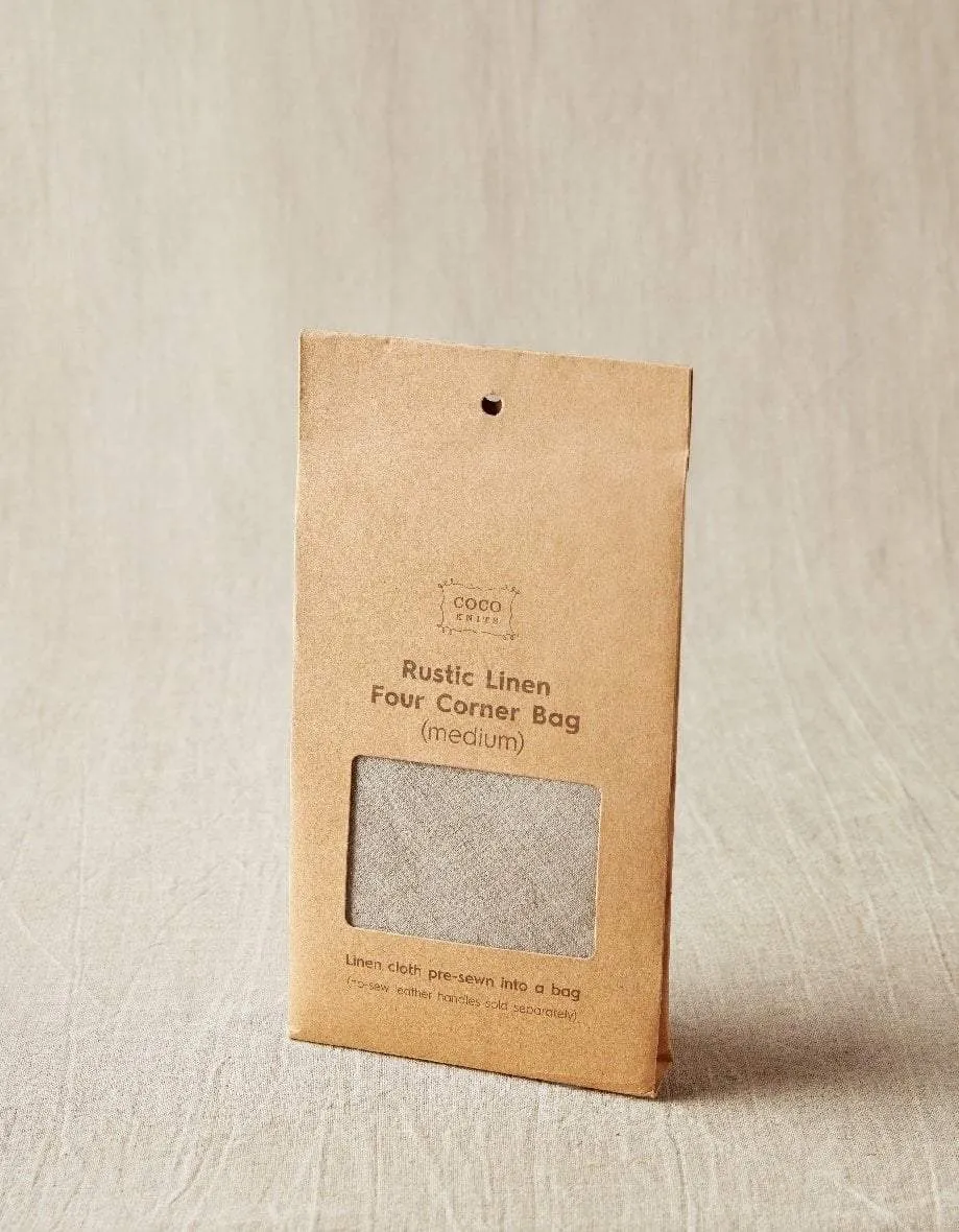 Cocoknits Rustic Linen Four Corner Bag (Medium)