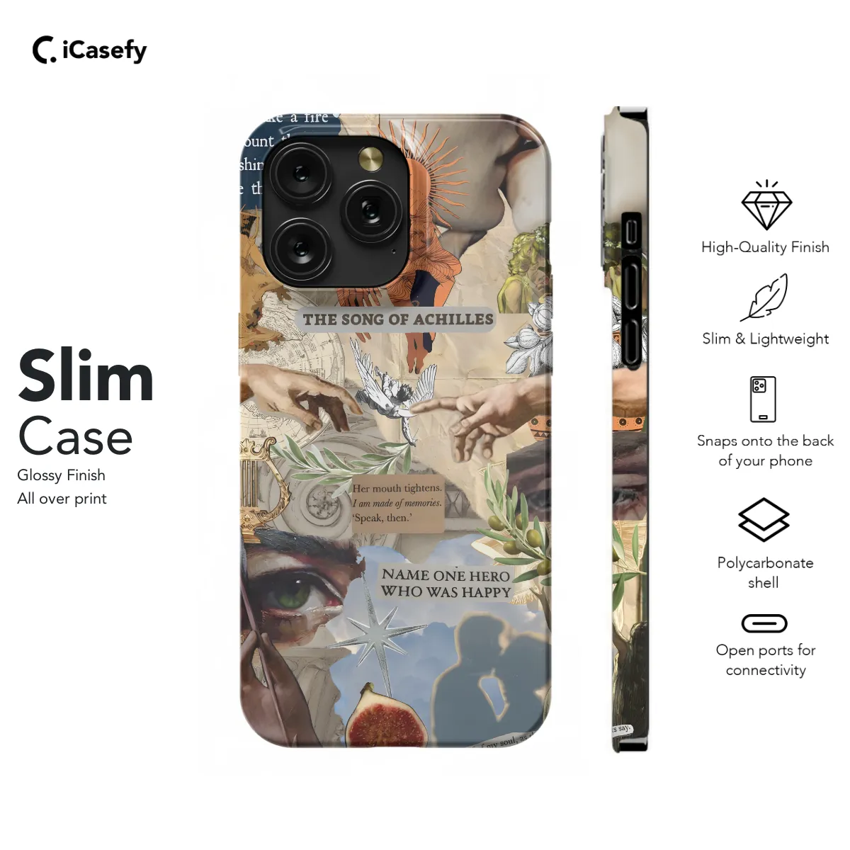 Collage Historical Achilles Phone Case iPhone Samsung Cover Pixel 1324