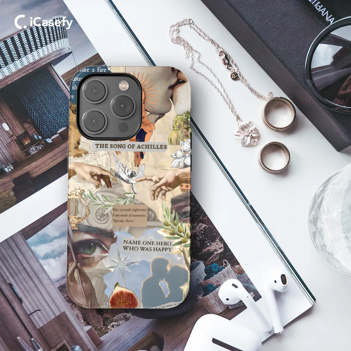 Collage Historical Achilles Phone Case iPhone Samsung Cover Pixel 1324