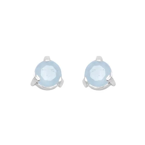 Comino Aquamarine Stud Earrings