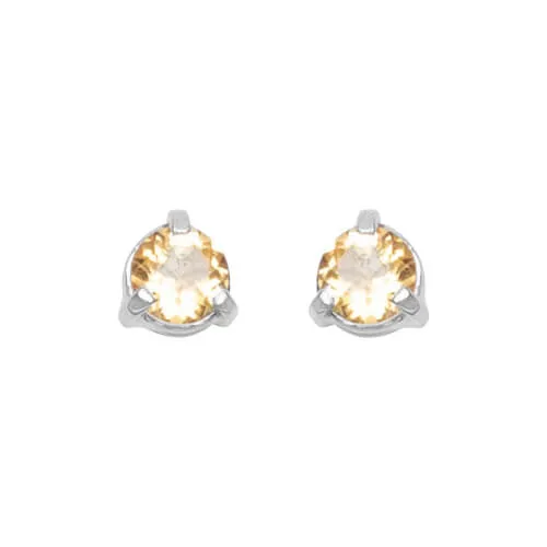 Comino Citrine Stud Earrings