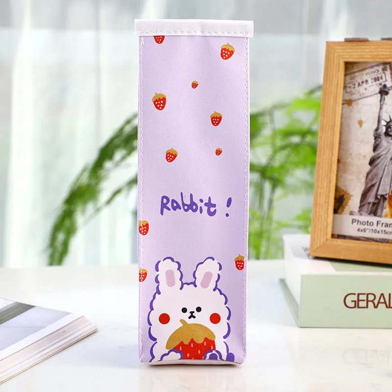 Cute Cartoon Milk Box Pencil Case