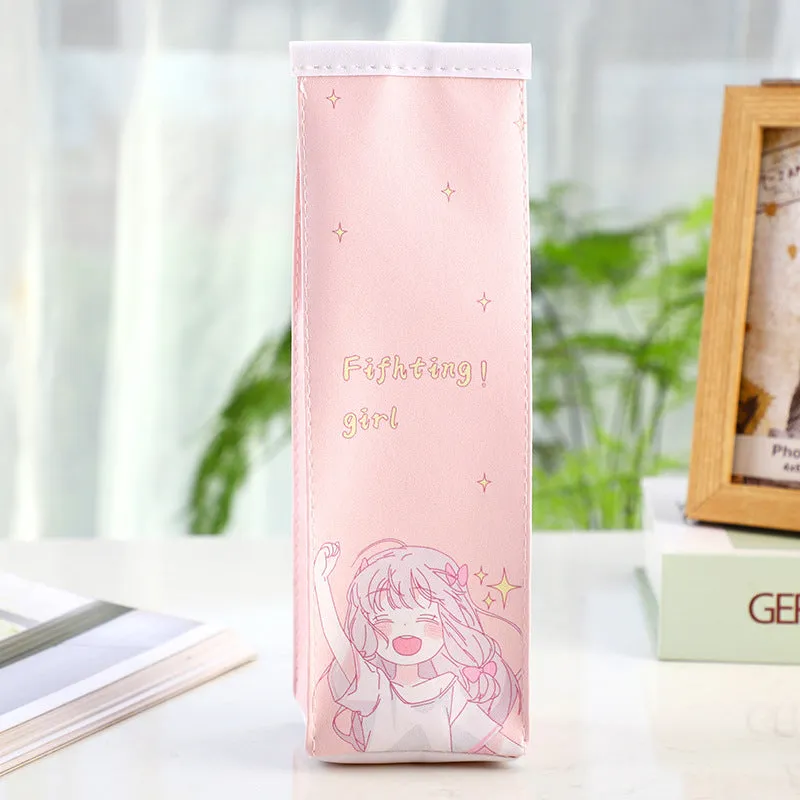 Cute Cartoon Milk Box Pencil Case