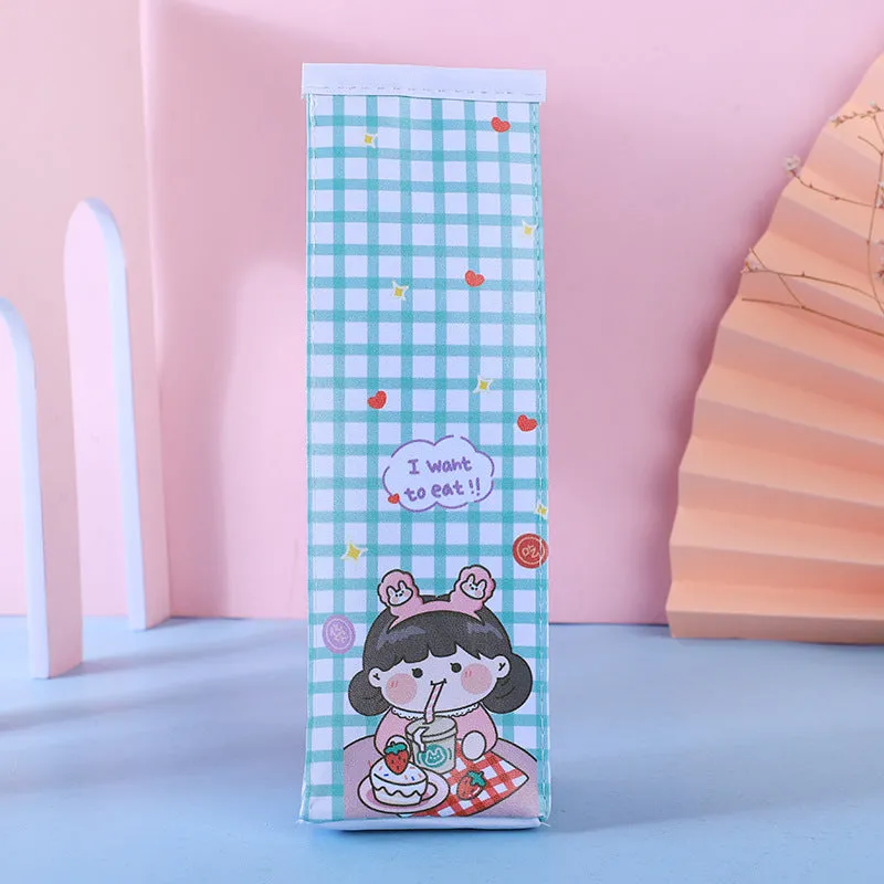 Cute Cartoon Milk Box Pencil Case