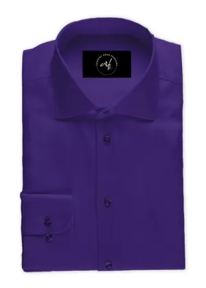 Dark Purple Poplin Shirt