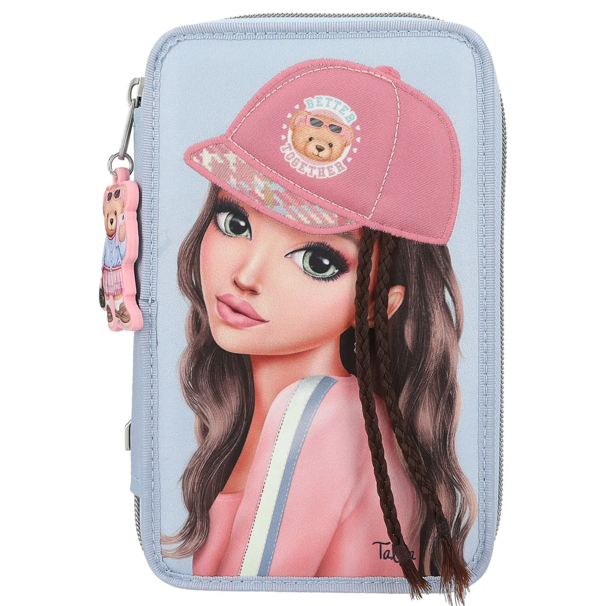 Depesche TOPModel 3-Compartment Pencil Case with Team Teddy Application