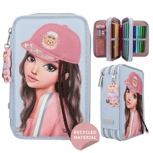 Depesche TOPModel 3-Compartment Pencil Case with Team Teddy Application