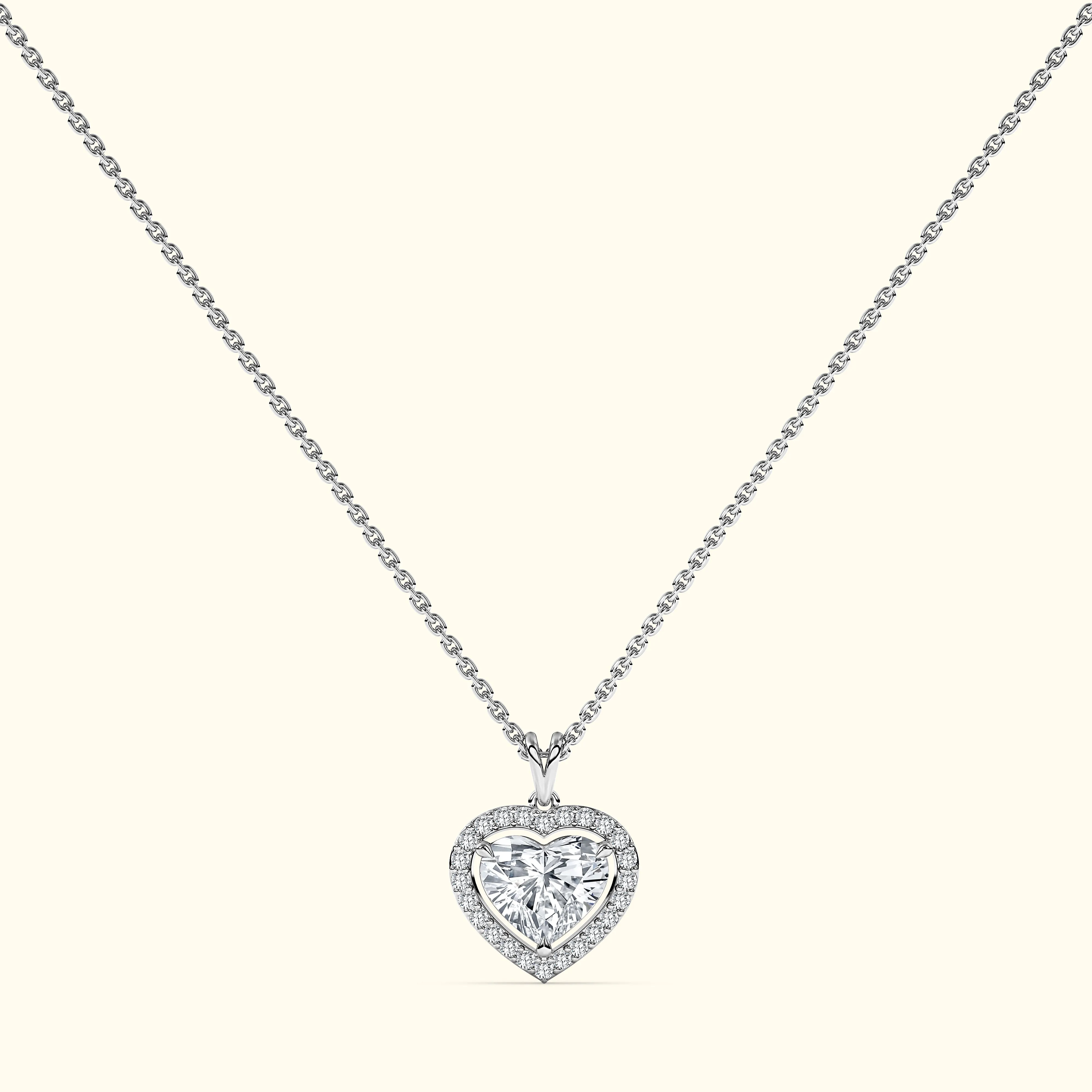 Diamond Heart Pendant Necklace (3 ct.)